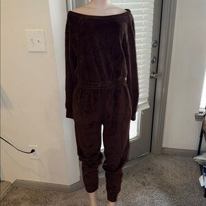 Fabletics Chocolate Brown Jumpsuit
